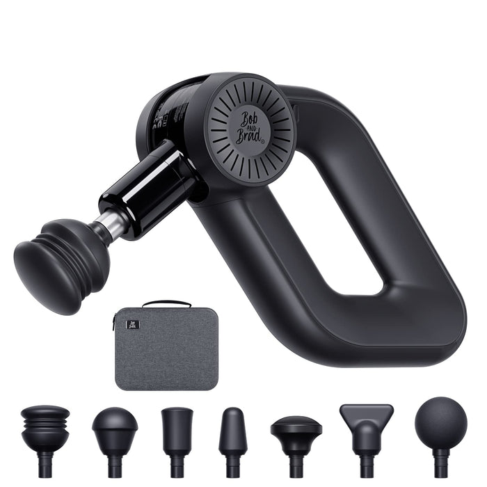 BOB AND BRAD D6 Pro Massage Gun Deep Tissue Percussion with 16mm Amplitude, Professional Muscle Massager Gun for Athletes Pain Relief, Quiet Electric Handheld Therapy Device, FSA and HSA Eligible