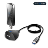 D-Link VR Air Bridge for Meta Quest - Dedicated WiFi 6 Connection Between VR Headset and Gaming PC - Wire-Free/LAG-Free PCVR Gameplay - Official Meta Accessory (DWA-F18)