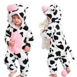 QIAONIUNIU Halloween Baby Cow Costumes Toddler Outfit Infants Cosplay Romper 6-12 Months