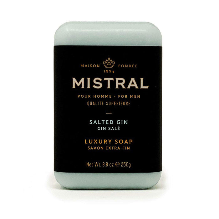 Mistral Bar Soap Organic, Salted Gin, Large Bar