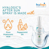 Hyalogic - After Sun Spray - Soothing Hyaluronic Acid and Peppermint Oil - 4oz