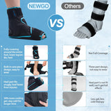 NEWGO Ice Pack Foot Ice Pack Wrap for Plantar Fasciitis, Edema, Achilles Tendonitis Relief, Gel Foot Cold Pack Hot Cold Therapy Ice Boot for Foot and Ankle Swelling Pain Relief -2 Pack