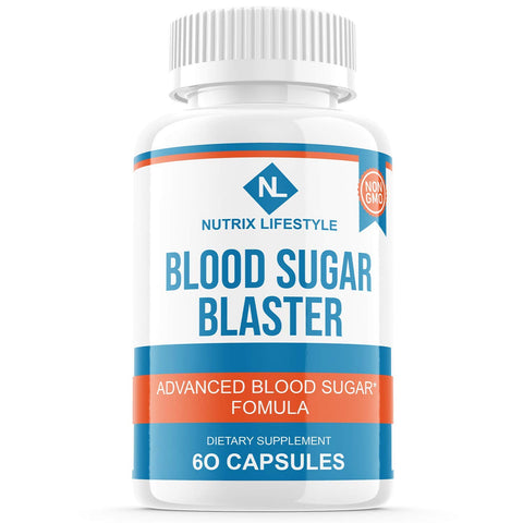 Blood Sugar Blaster Pills Capsules Supplement Blood Blast Reviews Vitality Nutrition (60 Capsules)