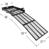 Silver Spring SC500-V3 Folding Steel Scooter and Wheelchair Carrier with Ramp