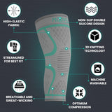 Modvel Compression Knee Brace for Women & Men - 2 Pack Knee Brace for Women Running Knee Pain, Knee Support Compression Sleeve, Workout Sports Knee Braces for Meniscus Tear ACL & Arthritis Pain Relief