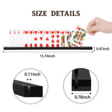 Playing Card Holder Stand 400mm Clear Acrylic Set for Trump Games, Trading Card or Other Card, Board Games (4 Pcs, Clear)