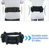 KkaFFe Gate Belt for Elderly with 7 Handles,Gait Belts Transfer Belt for Seniors, Adjustable Lift Belts for Elderly (27-45 inches) Quick Release Gait Belt，Patient Transfer Belt for Disabled