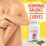 Aguaje Capsules - Pure Aguaje Fruit Extract Powder for Natural Curves, Gluteos y Senos Enlargement, and Women's Health and Enhance Feminine Shape Naturally - 1000mg, 120 Vegan, Non-GMO Pills