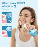 Operan Water Flossers for Teeth Cleaning Upgraded 300ml Cordless Water Flosser Portable Rechargeable Oral Irrigator with 4 Modes 4 Jet Tips IPX7 Waterproof Water Dental Flosser for Home Travel (White)