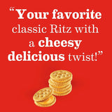 Ritzz Bits Cheddar Cheese Sandwich Crackers - Individual Snack Packs On The Go Size For School & Office Snacks - 1 oz Bags (24 Count)