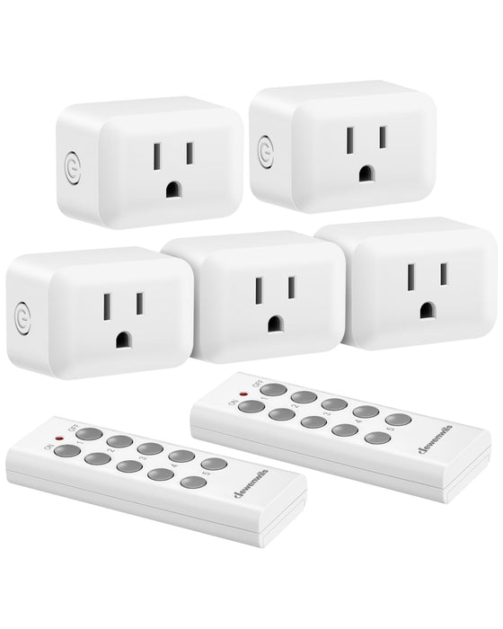 DEWENWILS Wireless Control Outlet 100FT Range, 125V/15A/1875W Light Switch