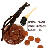 GeumHeuk Korean Panax Black Ginseng Candy Real Sugar Free (200g X 2 Bags (400g)) - NO Corn Syrup. Smooth, Breath Refresher, Healthy Candy, Best Taste and Sugar Free, Energy Candy