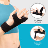 BraceAbility Ulnar Gutter Splint - Hand Support Brace for Metacarpal and Boxer's Fracture Treatment, Broken or Jammed Pinky and Ring Trigger Finger Pain Relief, Right or Left Immobilizer Cast (M)