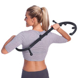 Body Back Buddy Classic USA Made Handheld Massage Cane - Full Body Trigger Point Tool for Deep Tissue Pain Relief - Dual Hooks for Back, Shoulder, Neck - (2.0 Black)