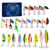 Fishing Advent Calendar, Fishing Christmas Countdown, 24 Days Fishing Lure Set, 2024 Xmas Surprise Gift for Fishing Lover Fisher Adult Men Teen Boys Father Boyfriend Grandpa (Style G)