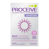 Proceive® MAX Women - Fertility Supplement for Conception - Pregnancy Vitamins for Women Trying to Conceive - Zinc, Folic Acid, Vitamin D - 30 Sachets (1 Month Supply) - Vegan