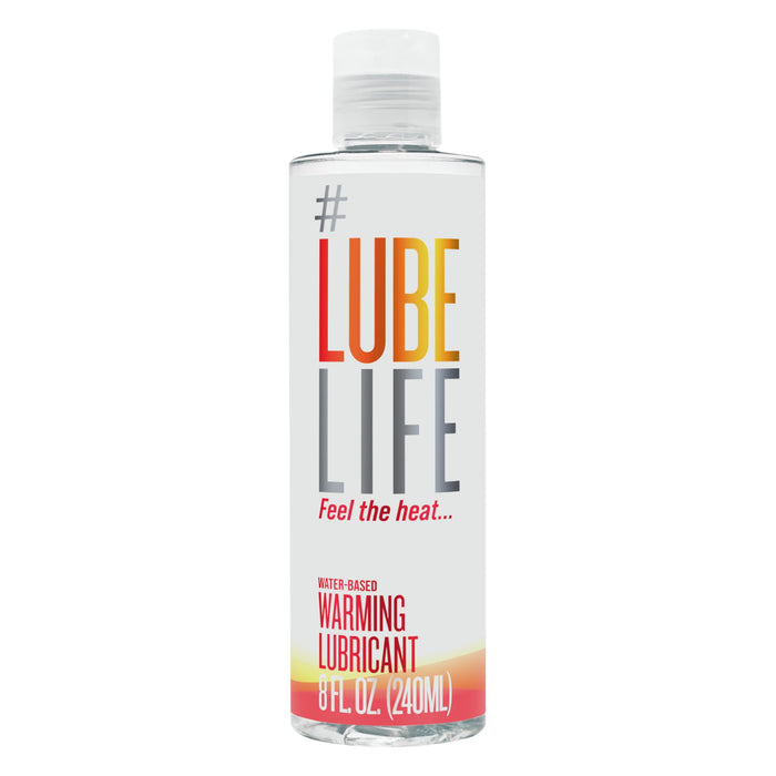 Lube Life Water-Based Warming Lubricant, Warm and Smooth Personal Lube for Men, Women, and Couples, 8 Fl Oz