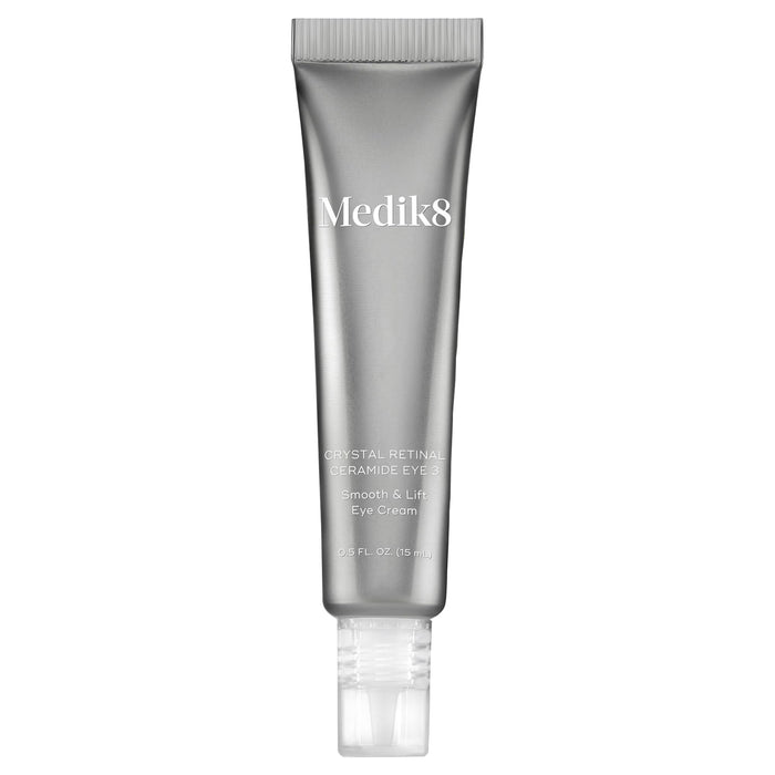 Medik8 Crystal Retinal Ceramide Eye 3 - Lifting Eye Cream with Vitamin A - Smoothing Under Eye Cream for Wrinkles and Sensitive Skin - 0.5 oz