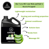 Naturevibe Botanicals Aloevera Oil 32 Ounces | 100% Pure & Natural | Cold Pressed | Hair and Skin Care | Body Oil (946 ml)