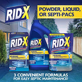 Rid-X Septic System Treatment, Septic Tank Treatment, 3-Monthly Supply Dual Action Septi-Pacs - 3.2 oz