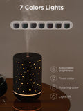 InnoGear Essential Oil Diffuser, 150ml Ceramic Diffuser Ultrasonic Air Diffusers Humidifier Cool Mist Aromatherapy Diffuser with 2 Mist Modes Waterless Auto Off for Home Office, Black