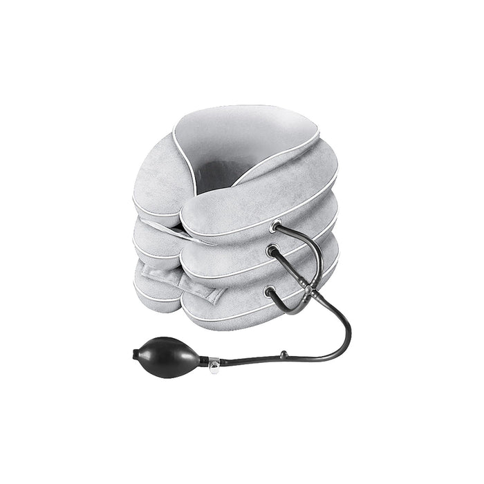 Byroncare Neck Stretcher, Cervical Traction Device and Neck Braces for Neck Pain Relief, Neck Traction Device & Cervicorrect Neck Brace Inflatable for Home Use (Light Grey)