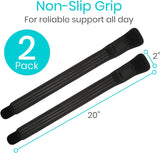 Vive IT Band Strap - (2 Pack) Iliotibial Band Compression Wrap - Outside of Knee Pain, Hip, Thigh & ITB Syndrome Support - Neoprene Brace for Running and Exercise - Athletic Stabilizer for Men, Women