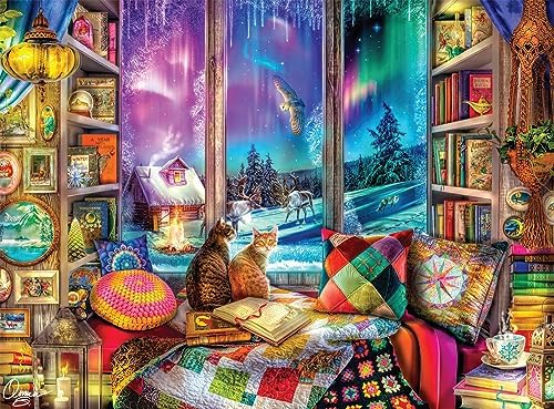 Buffalo Games - Aimee Stewart - Winter Reading Nook - 1000 Piece Jigsaw Puzzle for Adults -Challenging Puzzle Perfect for Game Nights - Finished Size is 26.75 x 19.75