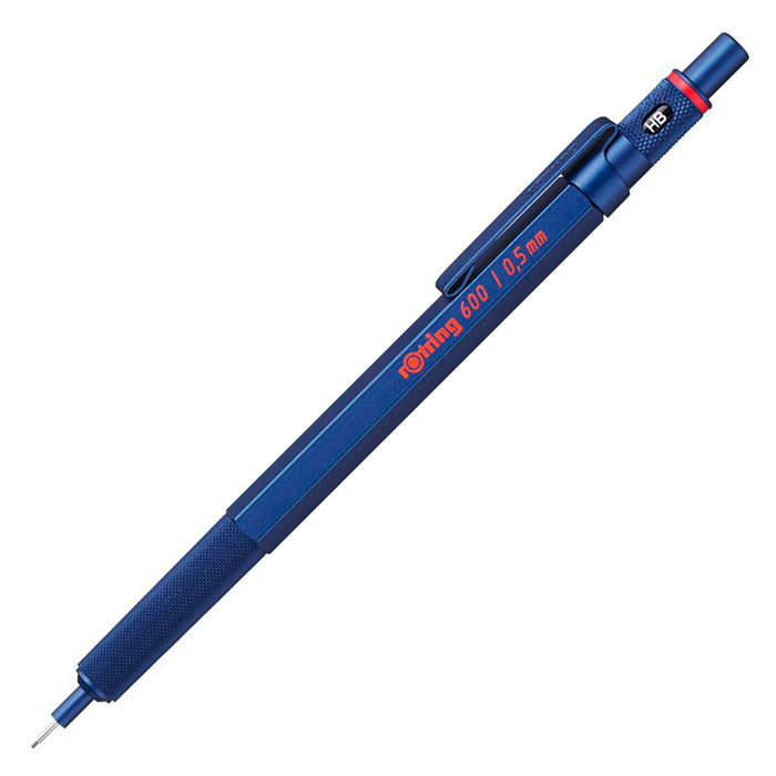 Rotring 600 Mechanical Pencil 0.5 mm Blue Full-Metal Pencil Body Hexagonal Drafting Stocking Stuffer Holiday Gifts for College Students Christmas Gifts for Teachers