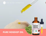 Rosehip Oil for Face & Skin with Gua Sha Stone Kit (1oz)- Kate Blanc Cosmetics. USDA Organic Rosehip Seed Oil for Gua Sha Massage & Face Oil. 100% Pure & Cold Pressed Rose Hip Oil
