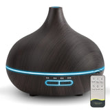 Diffusers for Essential Oils Large Room, 550ml Essential Oil Diffusers with Remote Control, Ultrasonic Oil Diffuser with Timer, 7 Colors Light for Bedroom