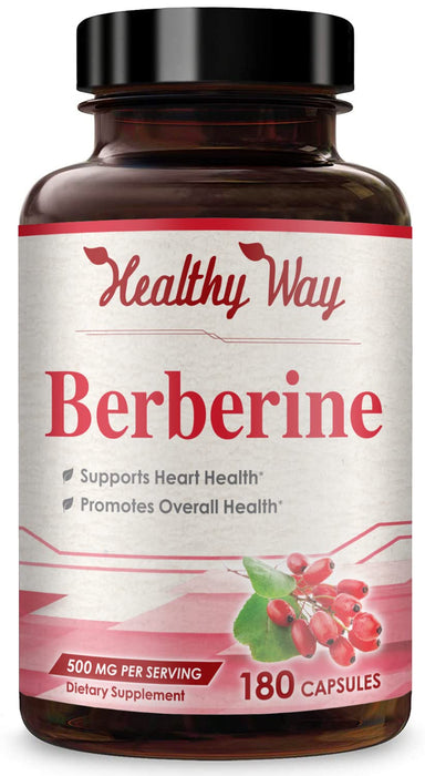 HealthyWay Berberine 500mg 180 Capsules