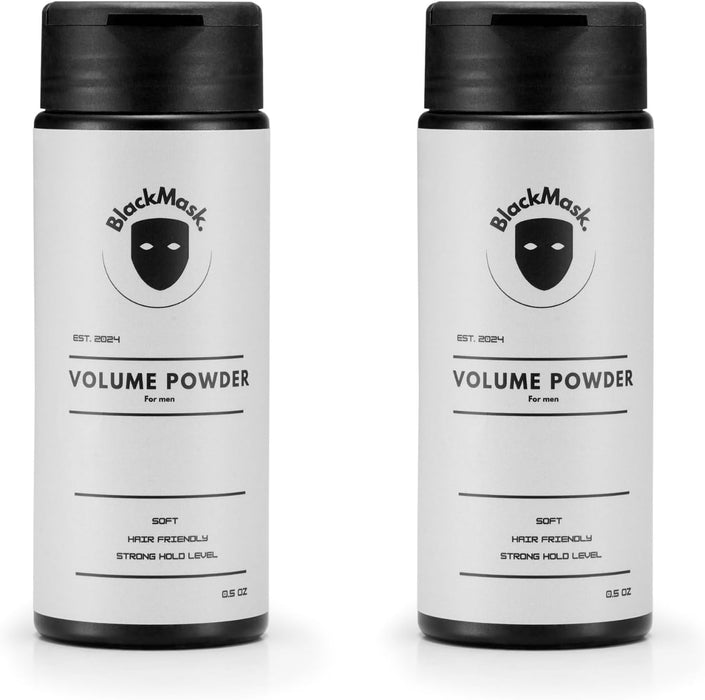 BlackMask Texture Powder for Men, Easy to Apply - Instantly Adds Texture & Volume, Strong Hold, Hair Powder for Men (Pack of 2)