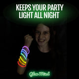 300 Ultra Bright Glow Sticks Bulk - Halloween Glow in the Dark Party Supplies Pack - 8" Glowsticks Party Favors with Bracelets and Necklaces