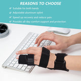 Pinky Finger Splint, Boxer Fracture Splint, 4th & 5th Metacarpal Brace, Hand Splint for Broken Finger, Trigger Finger Brace, Adjustable 2 Finger Brace for Arthritis, Tendonitis, Mallet Finger(L/XL)