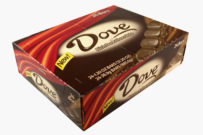 Dove Dark Chocolate Bar- 18/Box
