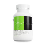 DAVINCI Labs Amino 21 - Supports Brain Function & Muscle Metabolism* - Amino Acid Dietary Supplement with L-Glutamine, L-Lysine HCl, Tyrosine, L-Arginine and More - Gluten-Free - 90 Capsules, 750 mg