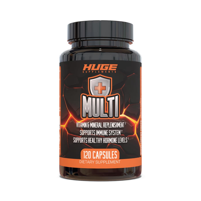 Huge Multi, Multivitamin for Men, High-Performance All-in-One Formula for Athletes, Vitamin & Mineral Replenishment, Supports Immune System & Healthy Hormone Levels (120 Capsules)