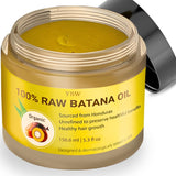 Raw Batana Oil from Honduras - 100% Natural & Organic Dr. Sebi Hair Growth Oil Solution for Men & Women, Raw, Unrefined, Enhances Thickness, Prevents Hair Loss