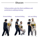 Ehucon Gait Belt for Seniors Transfer Belt Quick Release Buckle, Padded Handles Lift Assist Device for Elderly, Physical Therapy, Gait Belts for Seniors –Safety Belt for Elderly (Medium)