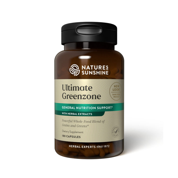 Nature's Sunshine Ultimate Greenzone, 180 Capsules | Supports Immunity, Helps Maintain a Balanced PH Level, and is Full of Nutritional Grains, Herbs, Fruits