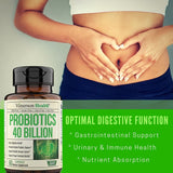 Probiotic 40 Billion CFU - Bifidus Probiotics (Probióticos) - Daily Immune Balance Probiotics for Gut & Digestive Health. Shelf Stable, Gluten, Dairy and Soy-Free Non-GMO. Made in the USA. 60 Capsules