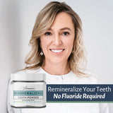 Living Well with Dr. Michelle Remineralizing Tooth Powder | Fluoride-Free Formula with Hydroxyapatite | Natural Cavity Prevention & Remineralization | Safe & Natural Ingredients | Cool Mint Flavor