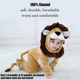 QIAONIUNIU Halloween Baby Lion Costumes Toddler Outfit Infants Cosplay Romper 30-36 Months