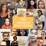 ANAI RUI Turmeric Clay Mask, Vitamin C Facial Mask with Turmeric & Kolin Clay, Cleasning Mask for Acne, Pores, Radiant & Smooth Skin, 6.35oz
