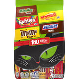 M&M'S, SNICKERS & More Fun Size Halloween Candy Variety Pack, 160 Ct Bulk Bag