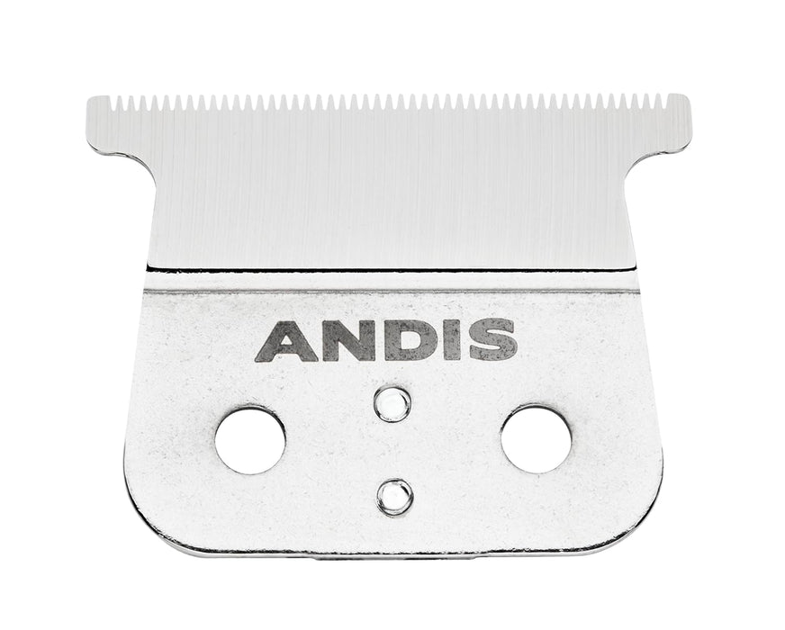 Andis T-Blade Replacement for T-Outliner, GTO, GO, and SLS Trimmers - Close Cutting, Zero Gapped, Silver