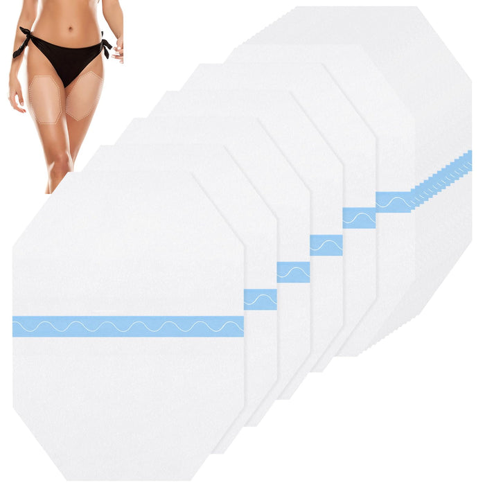 Timgle 50 Pcs Octagon Thigh Lift Tape Invisible Thigh Tape Transparent Cellulite Adhesive Body Tape for Women Girls Skin Lifting Inner Thighs (8 x 6 Inch)