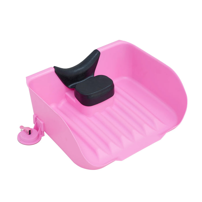 Portable Shampoo Basin for Children,The Elderly,Pregnant Woman,Friends Tear Free Hair Wash at Home(Pink)