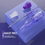 Mast Tattoo Pro Cartridges Needles with Membrane Mixed Sizes Box of 50 Pcs (RL+RS+RM+M1)